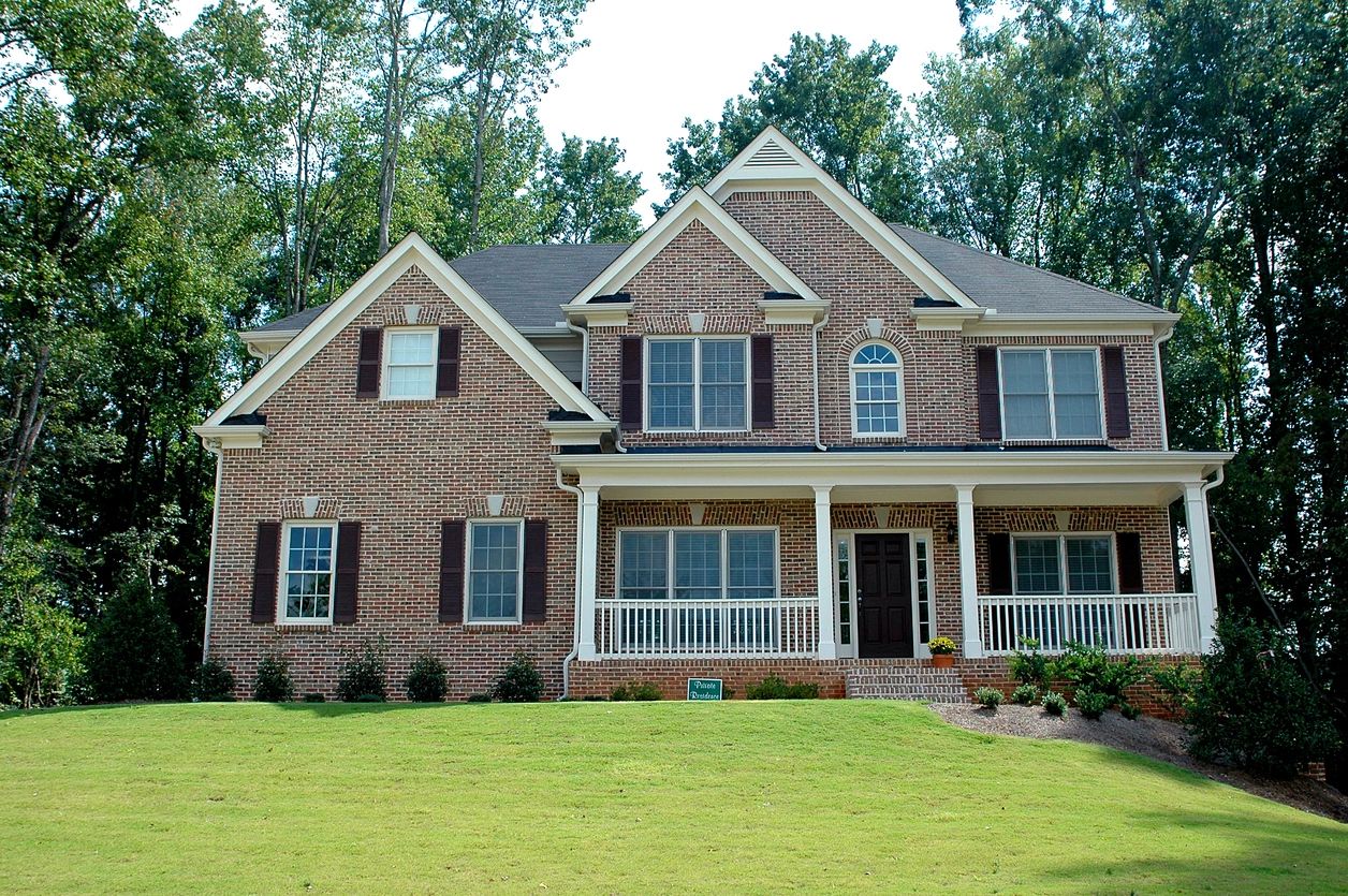 House with a trees and lawn